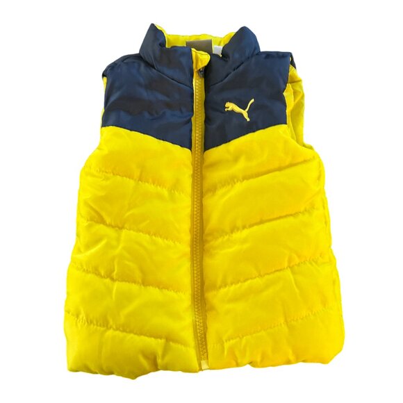 Puma Baby Boy Puffer Sleeveless Packable Vest Size 18 Months - Picture 1 of 3